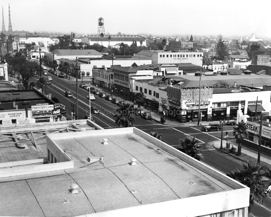 Sunset Blvd. & Gower St. 1939 WM.jpg